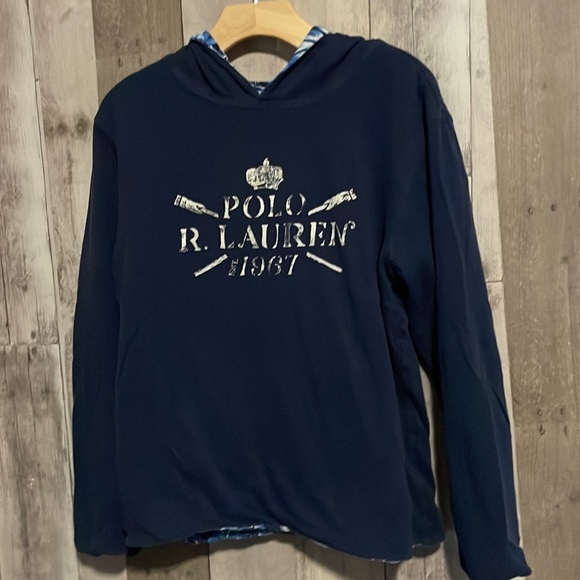 Blue Polo Reversible Hoodie - Picture 4 of 6